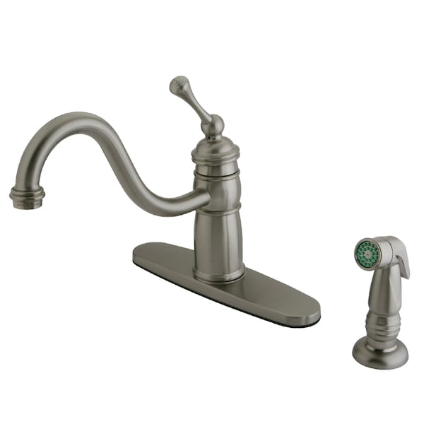 Mono Deck Mount Kitchen Faucet, Brushed Nickel